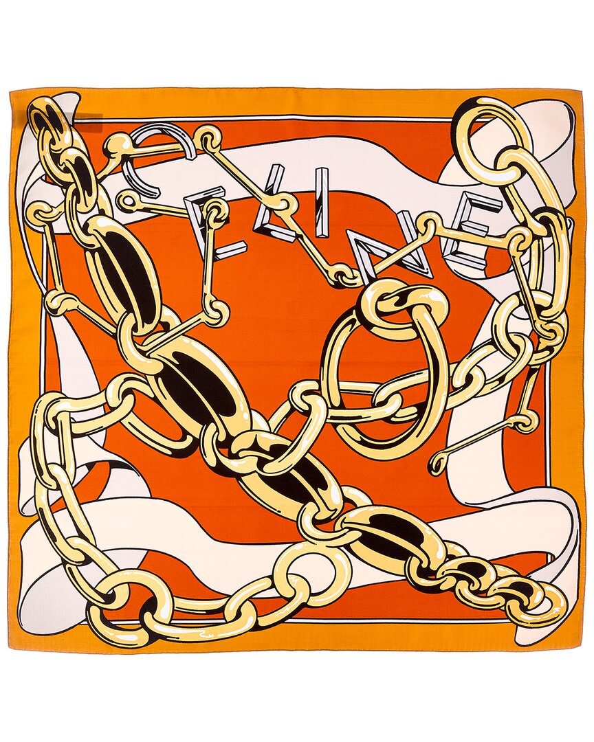 CELINE Celine Square Silk Scarf