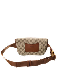 Gucci Gucci Gg Emblem Small Gg Supreme Canvas & Leather Belt Bag