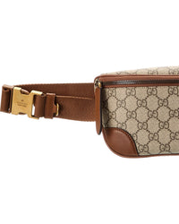Gucci Gucci Gg Emblem Small Gg Supreme Canvas & Leather Belt Bag