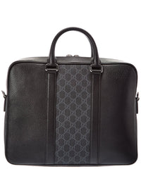 Gucci Gucci Canvas & Leather Briefcase