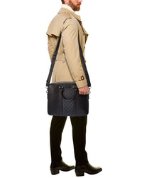 Gucci Gucci Canvas & Leather Briefcase
