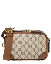 Gucci Gucci Gg Emblem Embossed Dual Compartment Mini Bag