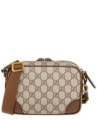 Gucci Gucci Gg Emblem Embossed Dual Compartment Mini Bag