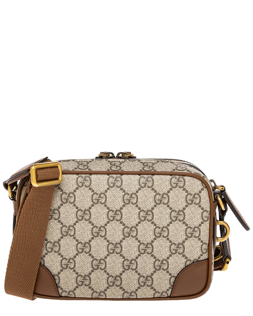 Gucci Gucci Gg Emblem Embossed Dual Compartment Mini Bag