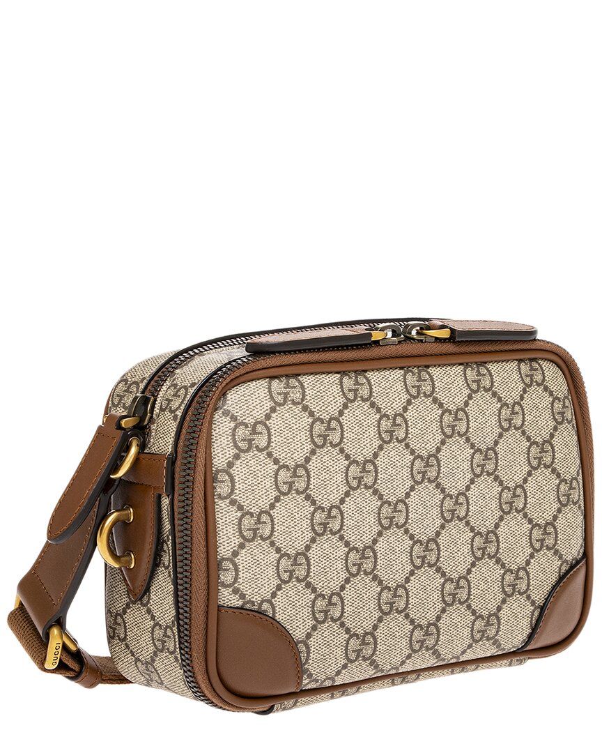 Gucci Gucci Gg Emblem Embossed Dual Compartment Mini Bag