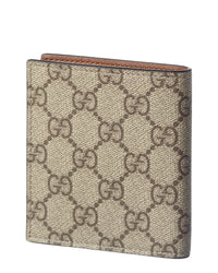 Gucci Gucci Gg Supreme Canvas & Leather Wallet