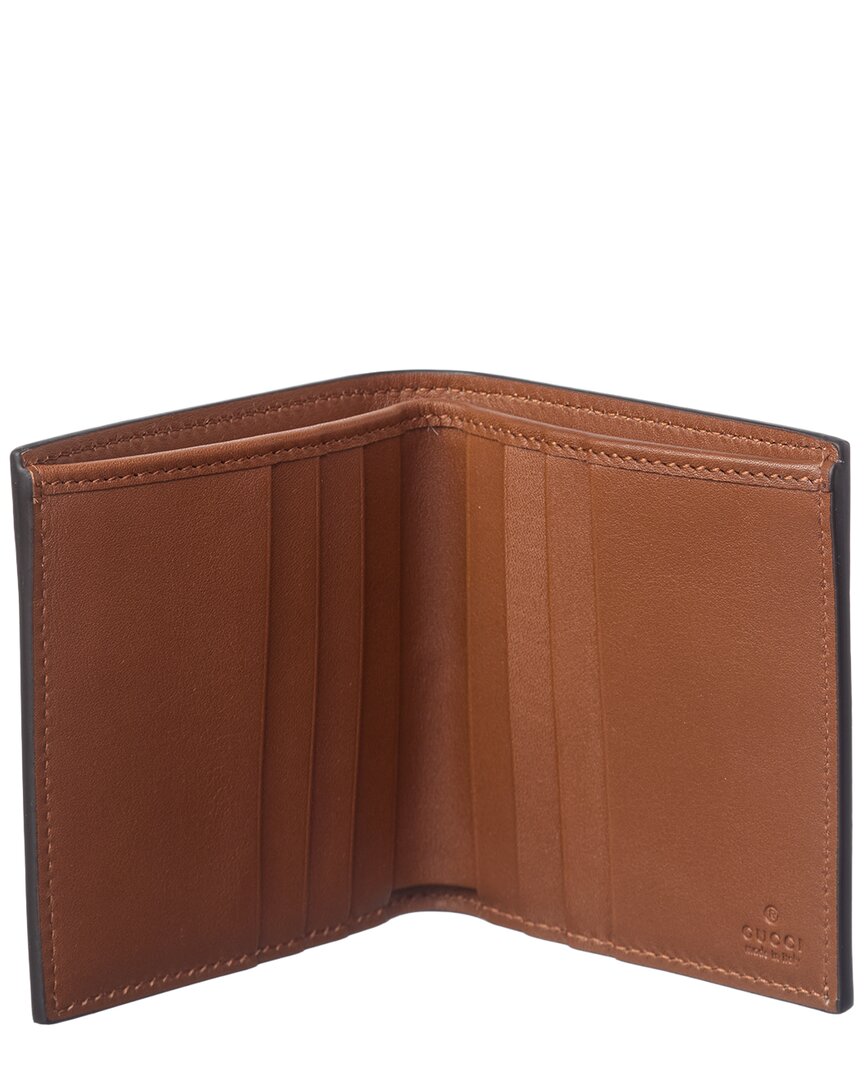 Gucci Gucci Gg Supreme Canvas & Leather Wallet