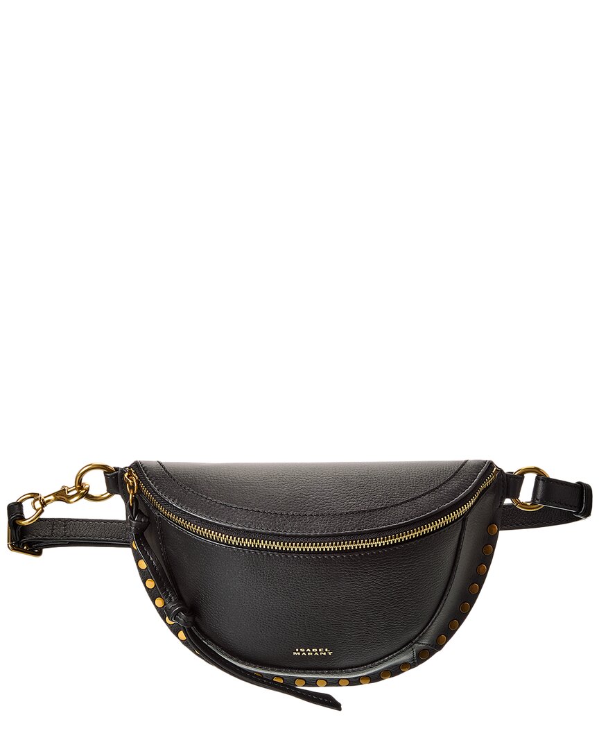 Isabel Marant Skano Leather Belt Bag ONE SIZE Black