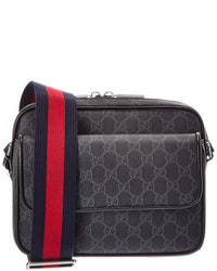 Gucci Gucci Gg Small Canvas & Leather Crossbody