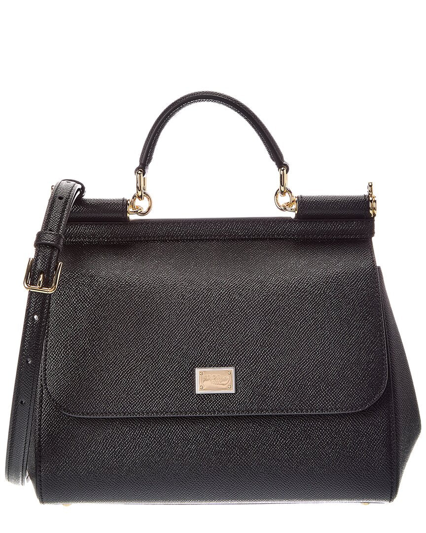 Dolce & Gabbana Sicily Large Leather Satchel
