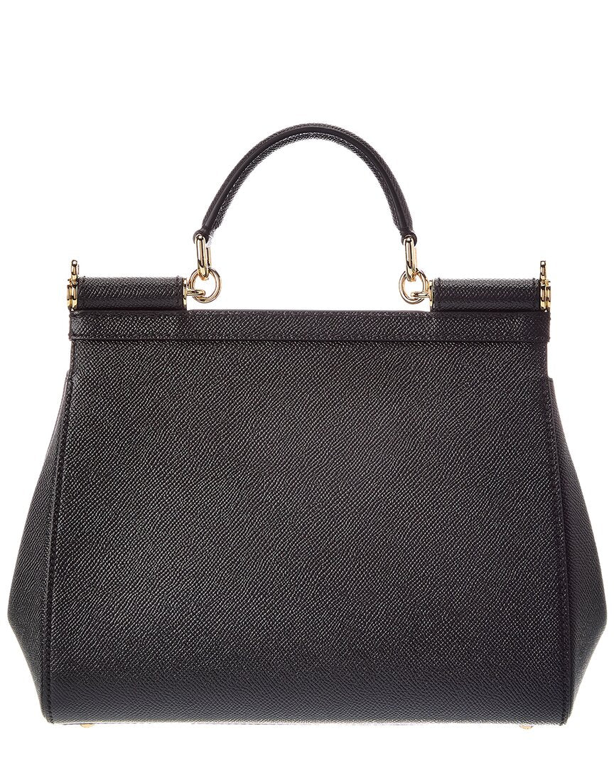 Dolce & Gabbana Sicily Large Leather Satchel