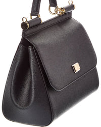 Dolce & Gabbana Sicily Large Leather Satchel