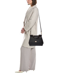 Dolce & Gabbana Sicily Large Leather Satchel