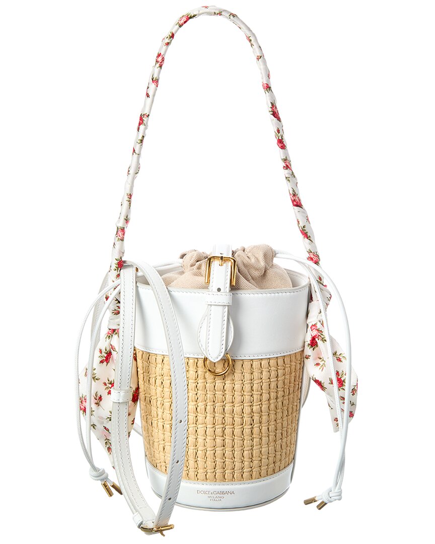 Dolce & Gabbana Dolce & Gabbana Capri Raffia Bucket Bag