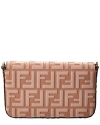 FENDI Fendi Ff Diamonds Leather Wallet On Chain