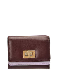 FENDI Fendi Way Small Leather Trifold Wallet
