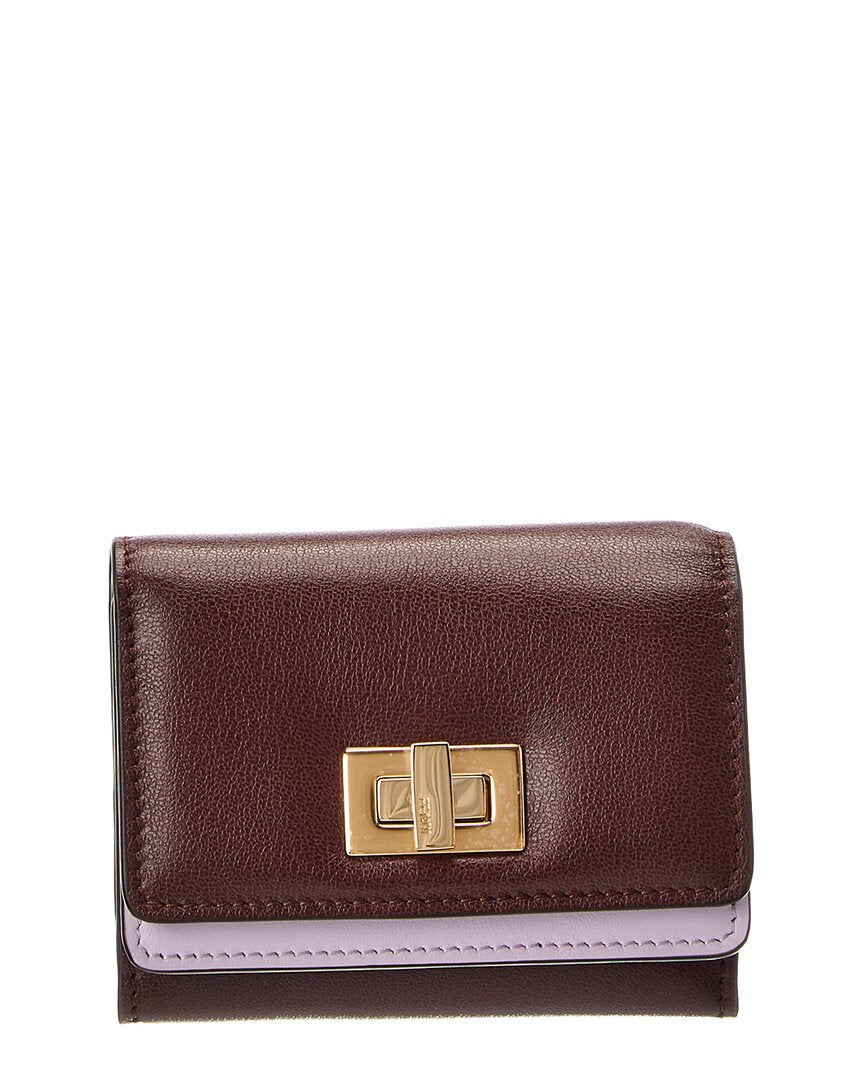 FENDI Fendi Way Small Leather Trifold Wallet