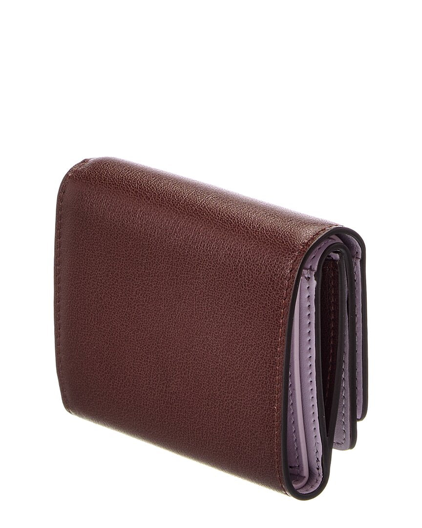 FENDI Fendi Way Small Leather Trifold Wallet