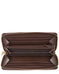 Gucci Gucci Ophidia Gg Supreme Canvas & Leather Zip Around Wallet