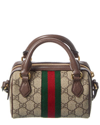 Gucci Gucci Ophidia Mini Gg Supreme Canvas & Leather Shoulder Bag