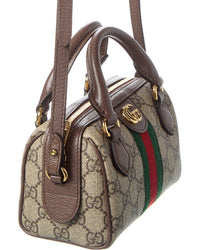 Gucci Gucci Ophidia Mini Gg Supreme Canvas & Leather Shoulder Bag
