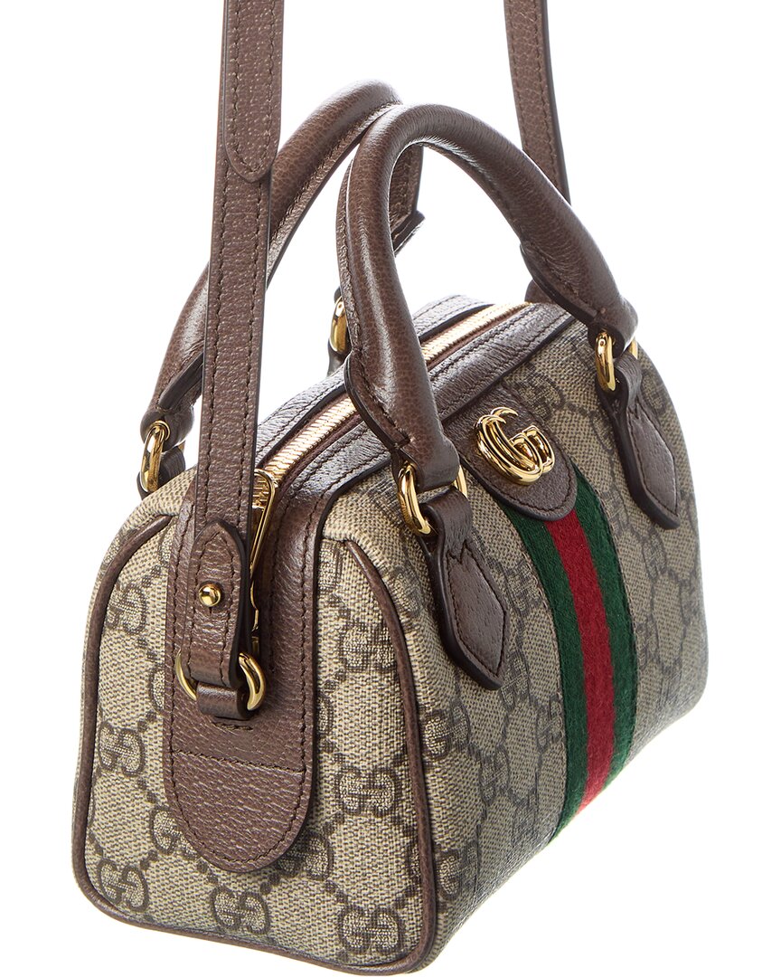 Gucci Gucci Ophidia Mini Gg Supreme Canvas & Leather Shoulder Bag