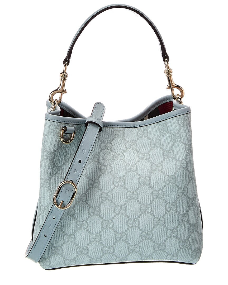 Gucci Gucci Gg Emblem Small Leather Bucket Bag