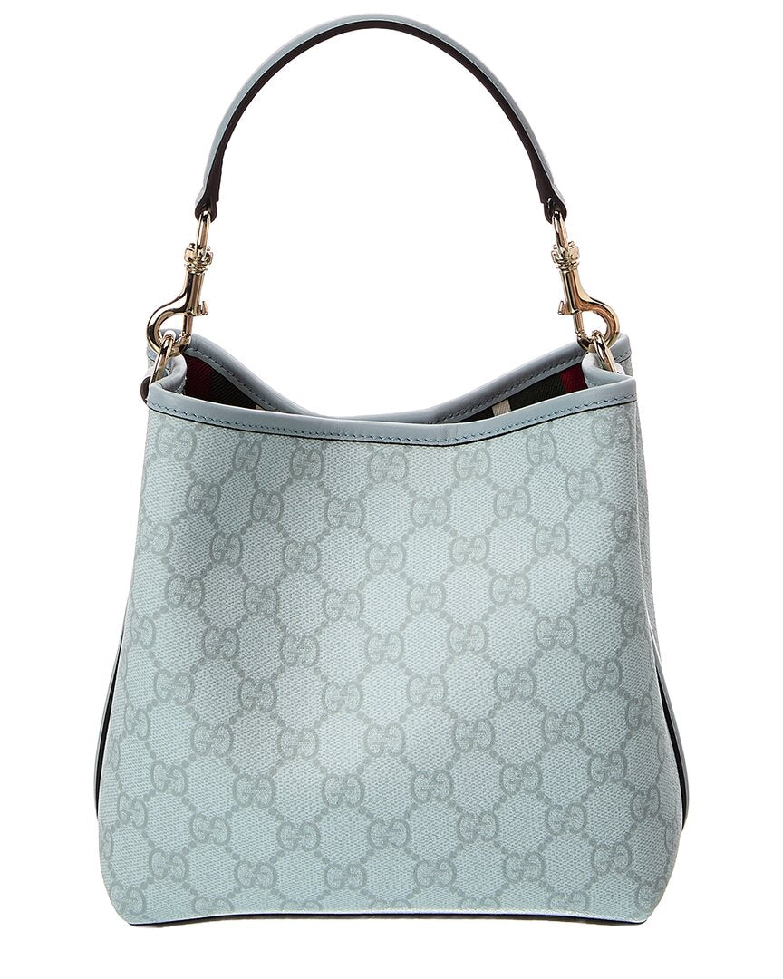 Gucci Gucci Gg Emblem Small Leather Bucket Bag