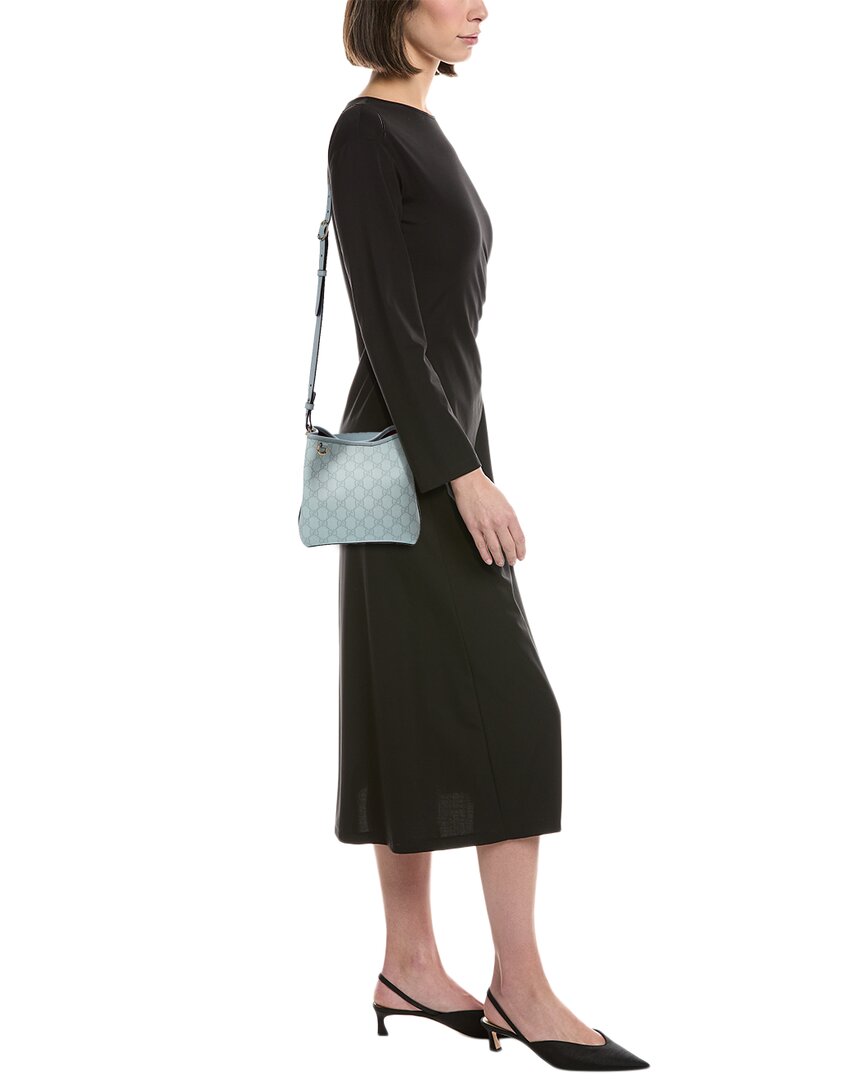Gucci Gucci Gg Emblem Small Leather Bucket Bag
