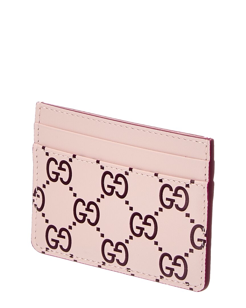 Gucci Gucci Gg Logo Leather Card Case
