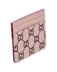 Gucci Gucci Gg Logo Leather Card Case