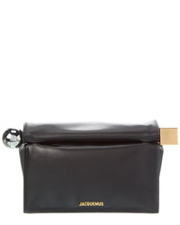 Jacquemus La Pochette Rond Carre Leather Clutch