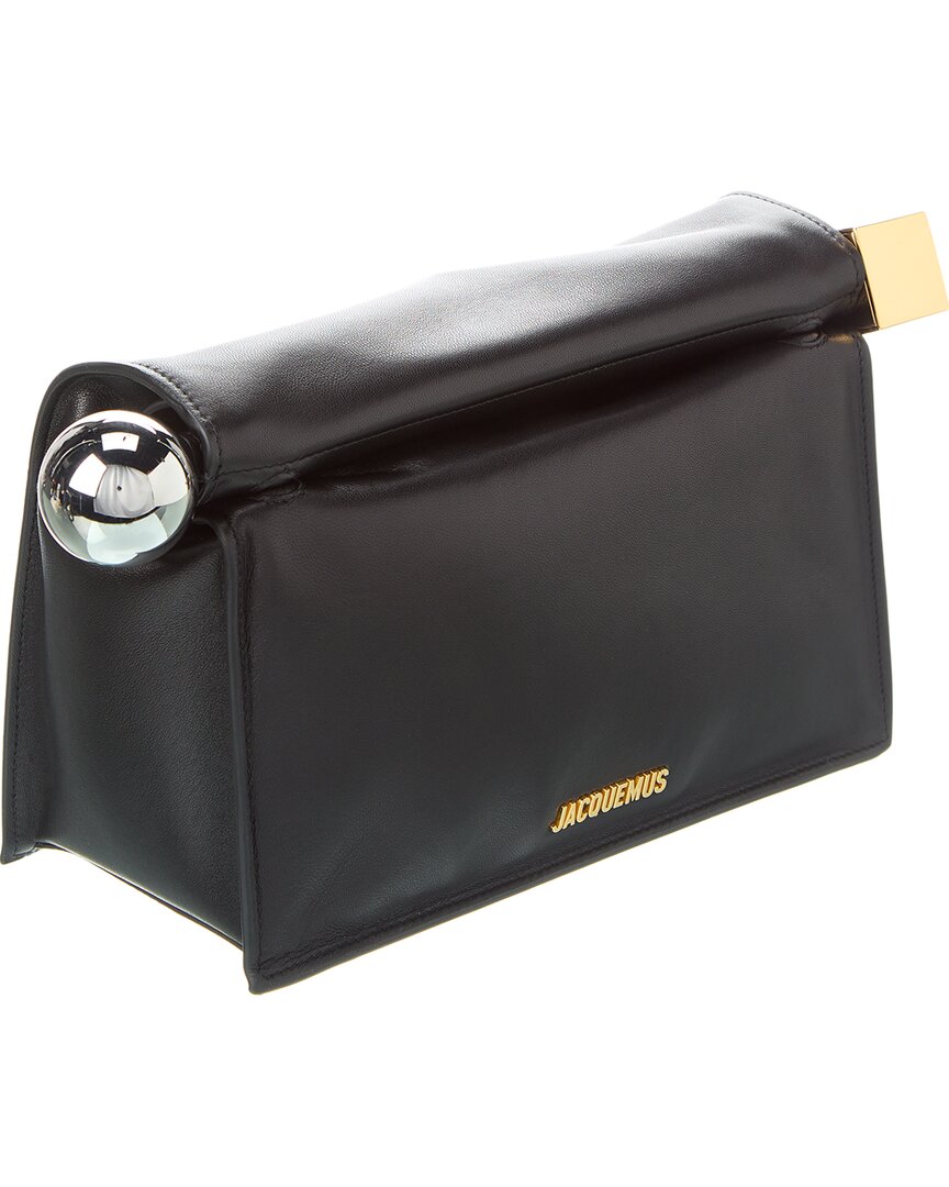Jacquemus La Pochette Rond Carre Leather Clutch