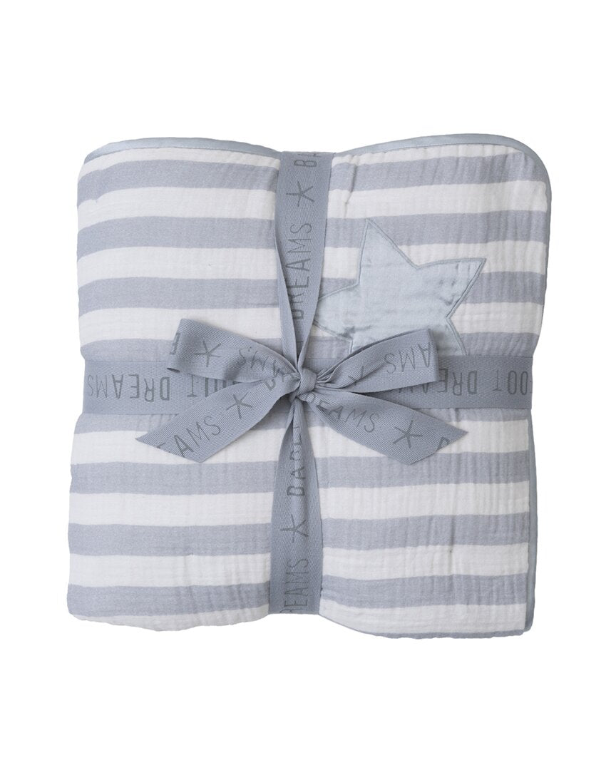 Barefoot Dreams Barefoot Dreams Organic Cotton Double Cloth Stripe Blanket