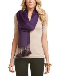 La Fiorentina Plum Cashmere Scarf