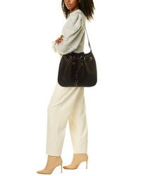 Saint Laurent Drawstring Leather Bucket Bag
