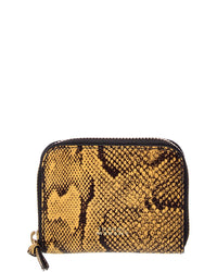Isabel Marant Isabel Marant Yuki Snake-Embossed Leather Card Case