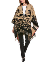 Burberry Burberry Reversible Ekd Check Wool Cape