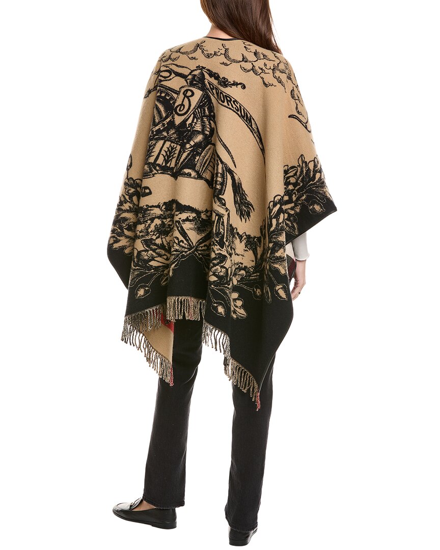 Burberry Burberry Reversible Ekd Check Wool Cape