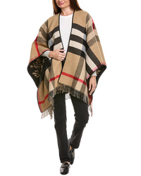 Burberry Burberry Reversible Ekd Check Wool Cape