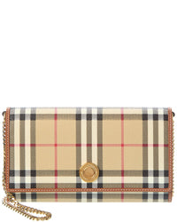 Burberry Burberry Hanna E-Canvas & Leather Wallet On Chain