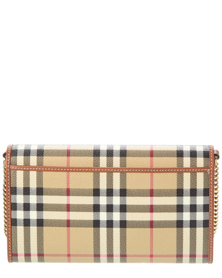 Burberry Burberry Hanna E-Canvas & Leather Wallet On Chain