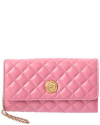 Versace Versace Iconic Leather Wallet On Chain