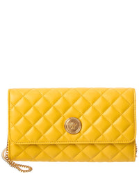 Versace Versace Iconic Leather Wallet On Chain