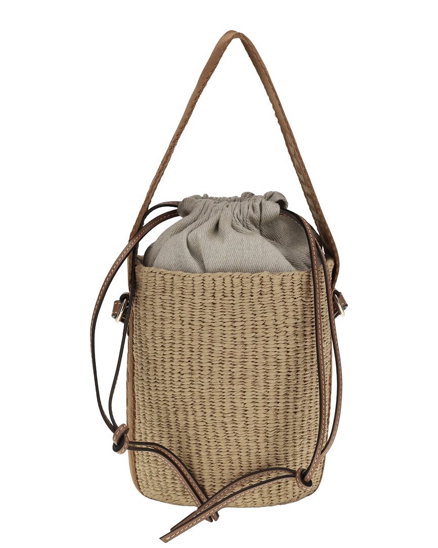 Chloé Chloé Woody Raffia Bucket Bag