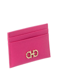 Ferragamo Ferragamo Gancini Leather Card Holder