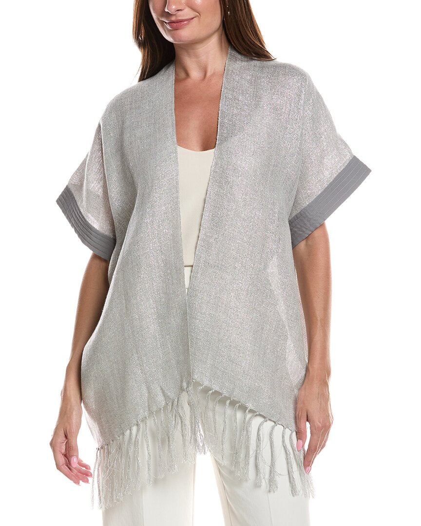 Brunello Cucinelli Brunello Cucinelli Woven Linen-Blend Pocho