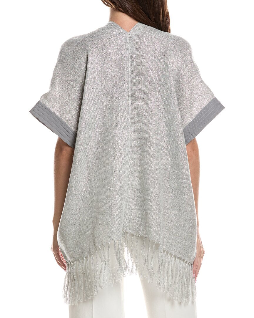 Brunello Cucinelli Brunello Cucinelli Woven Linen-Blend Pocho
