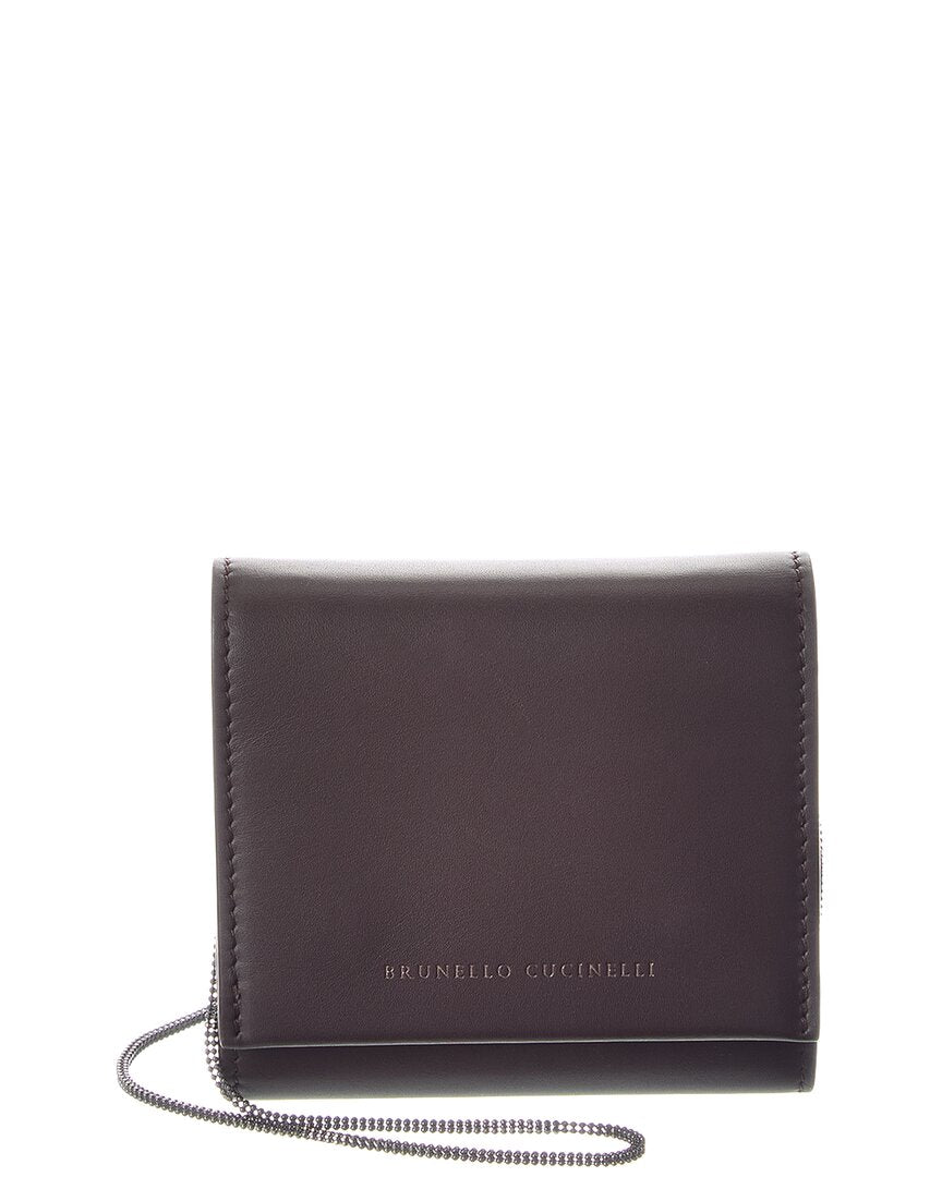 Brunello Cucinelli Brunello Cucinelli Leather Wallet On Chain