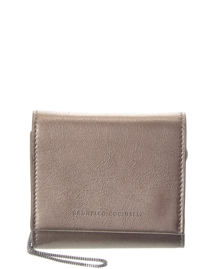 Brunello Cucinelli Brunello Cucinelli Leather Wallet On Chain